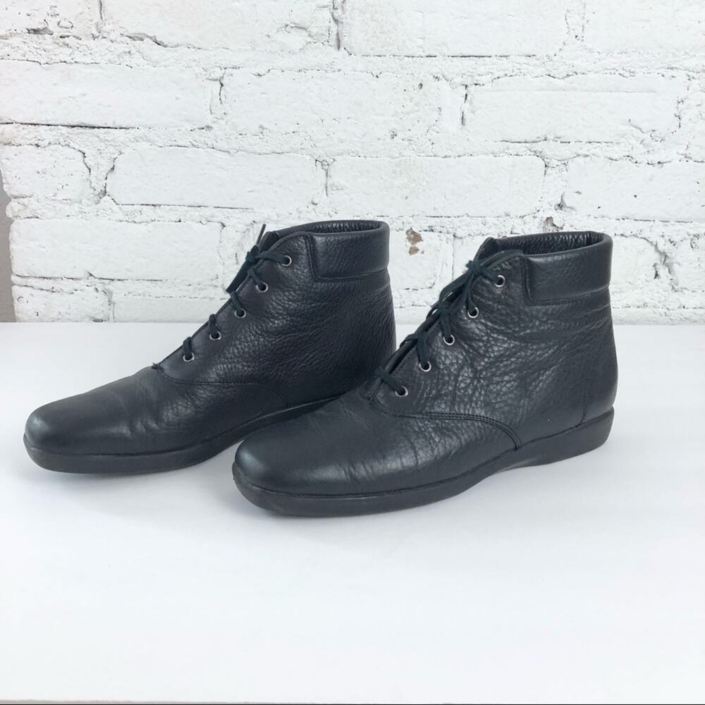 Ros Hommerson Vintage Black Tie Booties